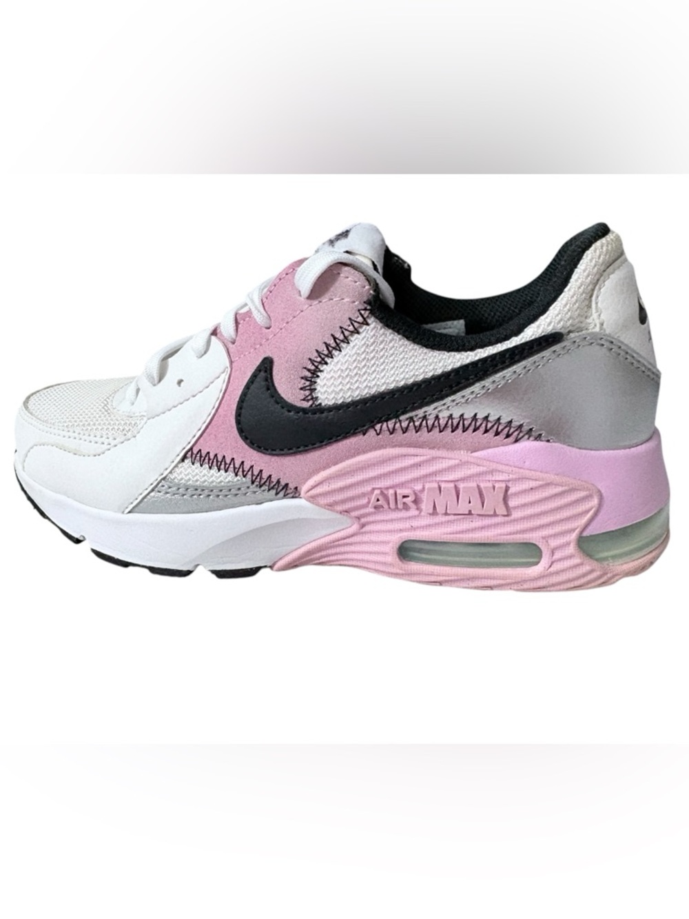 Nike Women's Air Max Excee White Light Arctic Pink Sneakers Black Sz 6 US - Picture 4 of 10